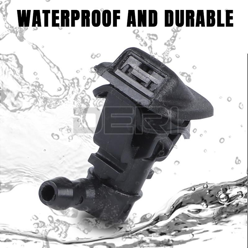 2PCS Front Windshield Wiper Washer Nozzle Sprayer For Jeep Wrangler JK