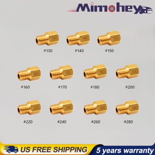 42Pcs Carburetor Jet Kit for Mikuni Main N100.604 VM28/486 VM4/042 VM22/210 USA - Foto 4 di 8
