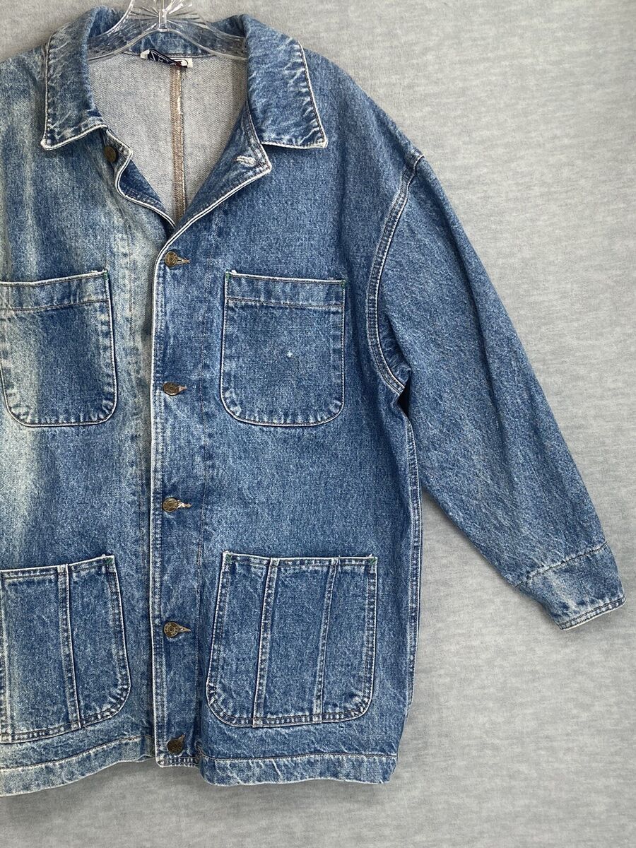ZENA Jean Jacket Women Large* Denim Coat Oversize Tapered Waist Made USA VTG 80s | eBay ZENA Jean Jacket Women Large* Denim Coat Oversize Tapered Waist Made USA VTG 80s | eBay