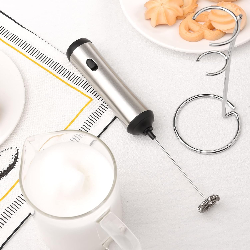 Rechargeable Handheld Electric Milk Frother for Perfect Foam Every Time