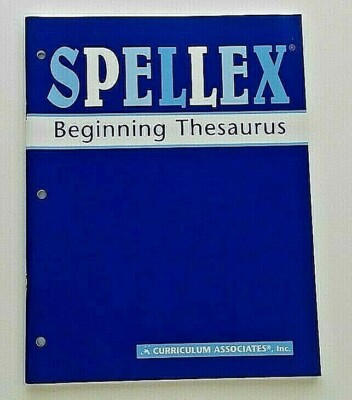 Spellex Beginning Thesaurus Spelling Writing Vocabulary Grade K 1 2 3