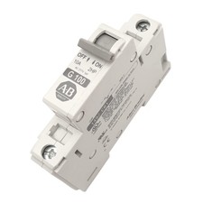 Allen Bradley 1492-CB1G100 Circuit Breaker, 1-Pole, 10A, 277VAC Max, DIN Rail