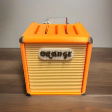 USA Seller Orange Guitar Pick Holder | Shaped Like Guitar Amp  | Holds 5x Picks