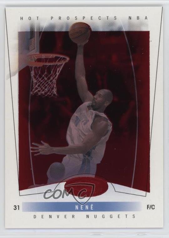 2004-05 Hoops Hot Prospects Red Hot 2/50 Nene #53 17a5