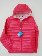  75 Columbia McKay Lake DOWN Hooded Jacket Heat-Seal Youth L NoSalesTax