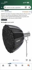 NEEWER 85cm Parabolic Softbox Quick Set up Quick Folding with Diffusers/Bag