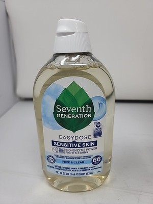 Seventh Generation Easy dose Sensitive Skin Laundry Detergent 66 Loads 23.1 fl