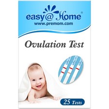 Easy Home Ovulation Test Strips, 25 Pack Fertility 25 Count Pack of 1 , Blue