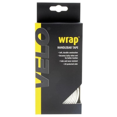 Velo Wrap Cork Handlebar Tape - White, Eco-Friendly Cork, Shock-Absorbing,