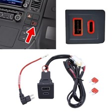 Ladegerät Buchse Steckdose Auto Dual USB PD+QC3.0 Für VW Multivan T5 03-15