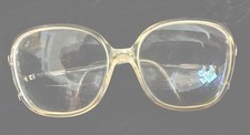   Vintage Womens Sand Color Unique Eyewear Swank Eyeglasses Glasses Celeste 125  