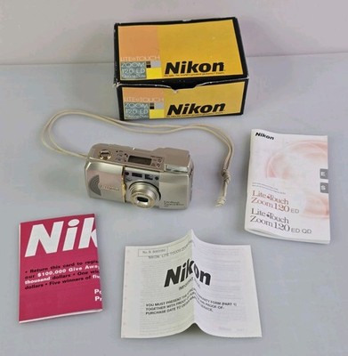 Nikon Lite Touch Zoom 120 ED AF 35mm Point & Shoot Film Camera WORKS PERFECT CIB