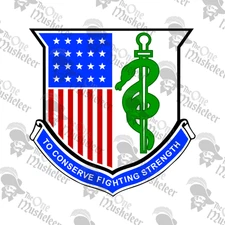 MEDICAL CORPS INSIGNIA- DECAL, QUALITY 3M VINYL