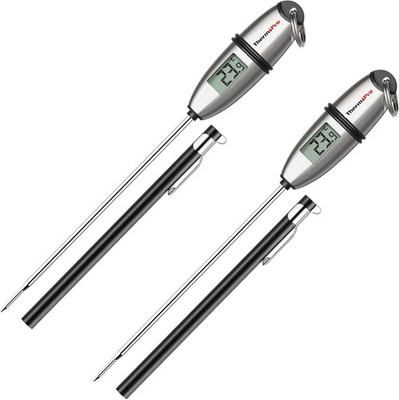 ThermoPro 2 Stück Fleischthermometer Digital Grillthermometer Kabellos BBQ