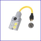 Versatile 4-Port L14-30P to 5-15R/5-20R Home Appliance Power Cord Adapter