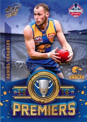 2018 West Coast Eagles AFL Premiers Series Select Card - Daniel Venables