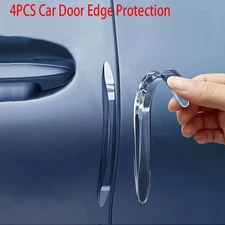 4PCS Car Door Edge Anti-Collision Scratch Protection Guard Strip Cover Protector