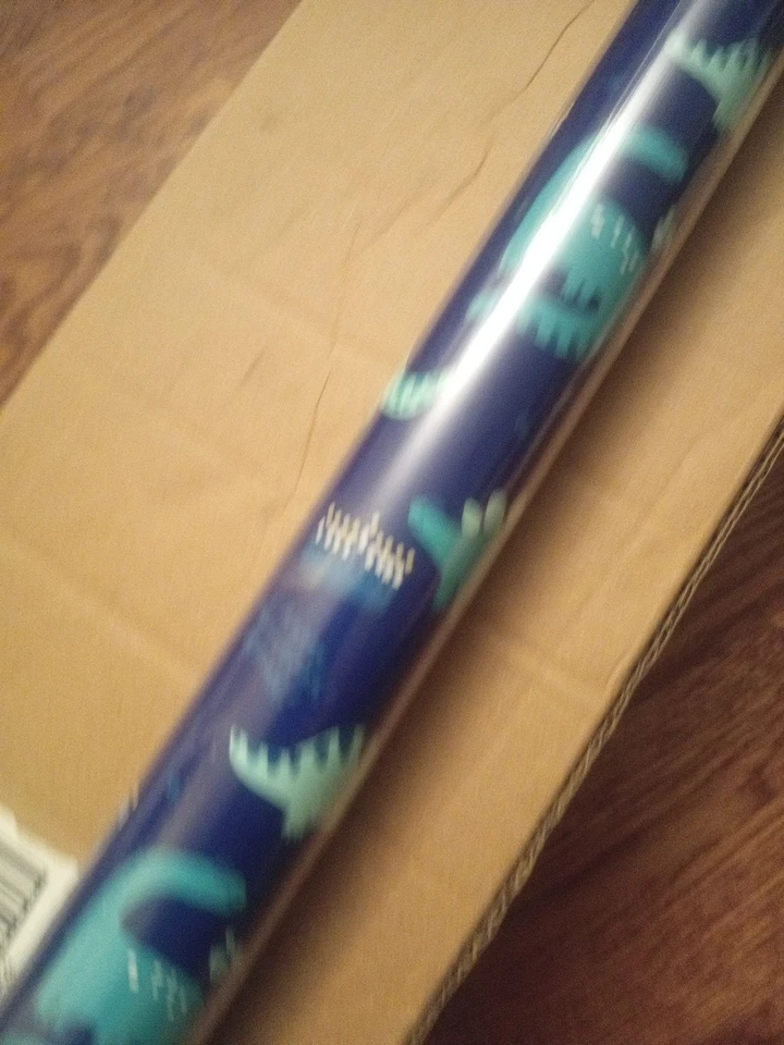 Holiday Gift Wrapping Paper Kids Happy Hanukkah With Dinosaurs - Image 4 of 4