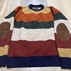 Beams Japan Wool Crewneck Multi Stripe 5G Sweater Mens Size Medium — photo 2