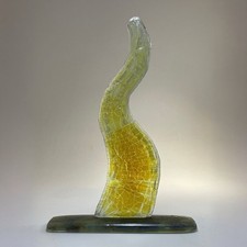 “Inkfish” Art Glass Octopus Tentacle Table Sculpture, Marine-Inspired Decor