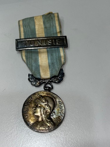 Médaille COLONIALE EN ARGENT TUNISIE A CLAPET french medal 24,56g - Bild 6 von 10