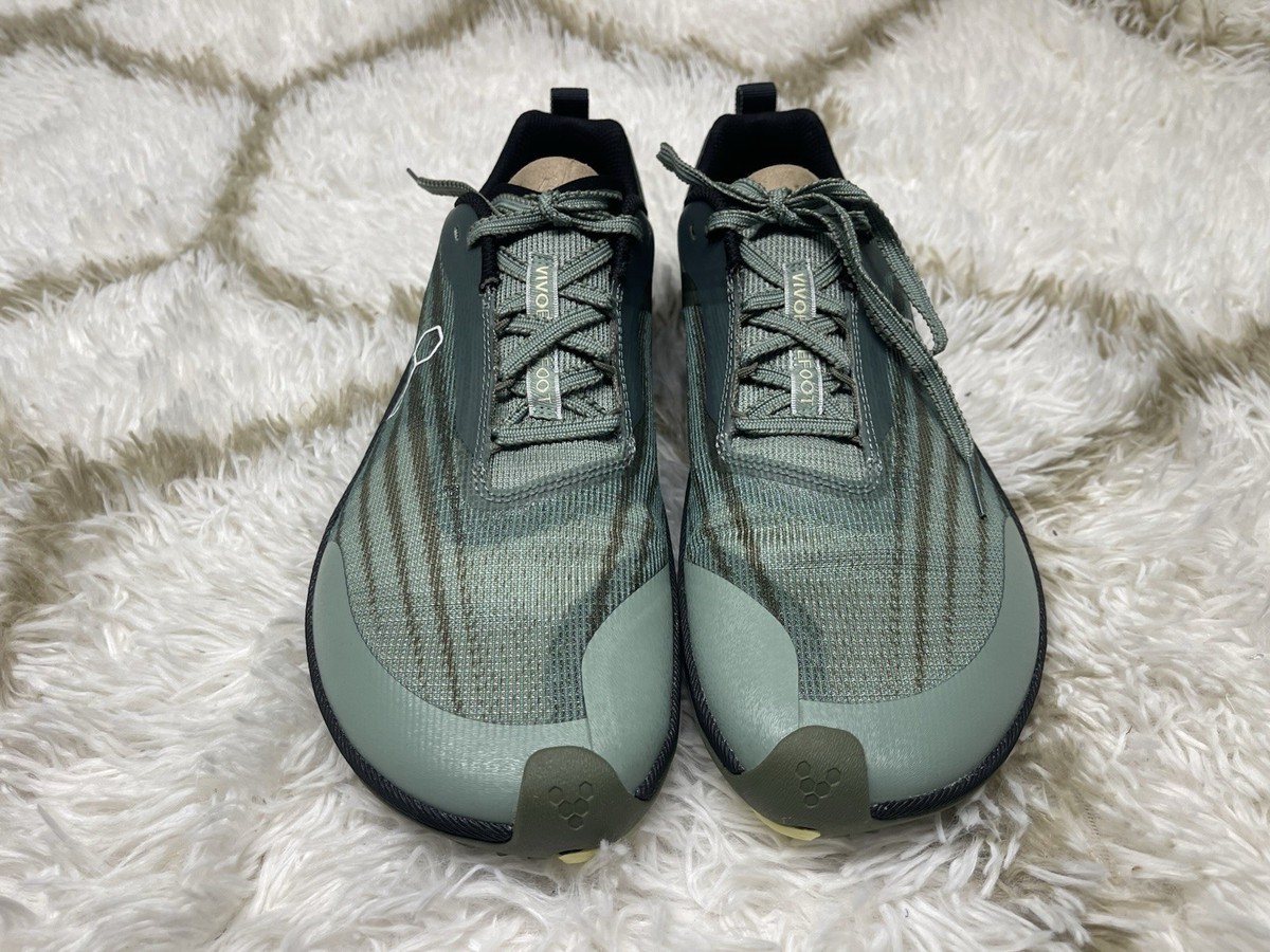 New Mens sz 11 Vivobarefoot Primus Trail flow shoes Glacial Green lift hike run Amazon.com | Vivobarefoot Primus Trail Knit FG Mens  main image 4