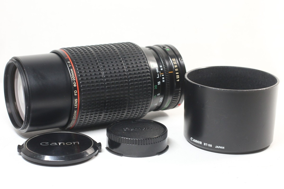 Canon New FD NFD 80-200mm F/4 L MF Zoom Telephoto Lens From Japan