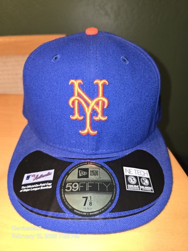 New Era 59Fifty Cap New York Mets Royal Blue On Field Fitted Game Hat Sz 7 1/8 - Bild 2 von 12