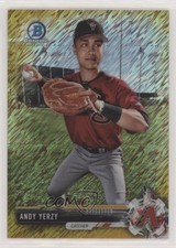 2017 Bowman Chrome Prospects Gold Shimmer Refractor 12/50 Andy Yerzy #BCP185 1u6