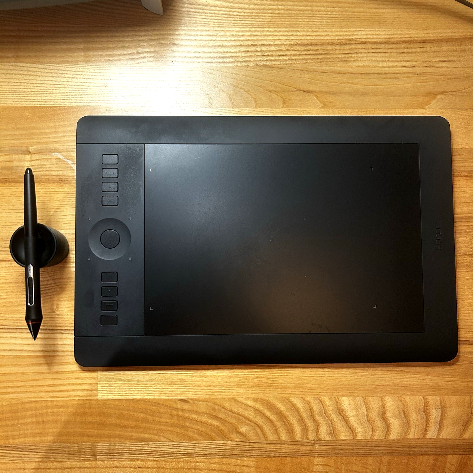 Wacom Intuos Pro Medium PTH-651 Pen Tablet – Stylus/Holder – No Wireless Dongle