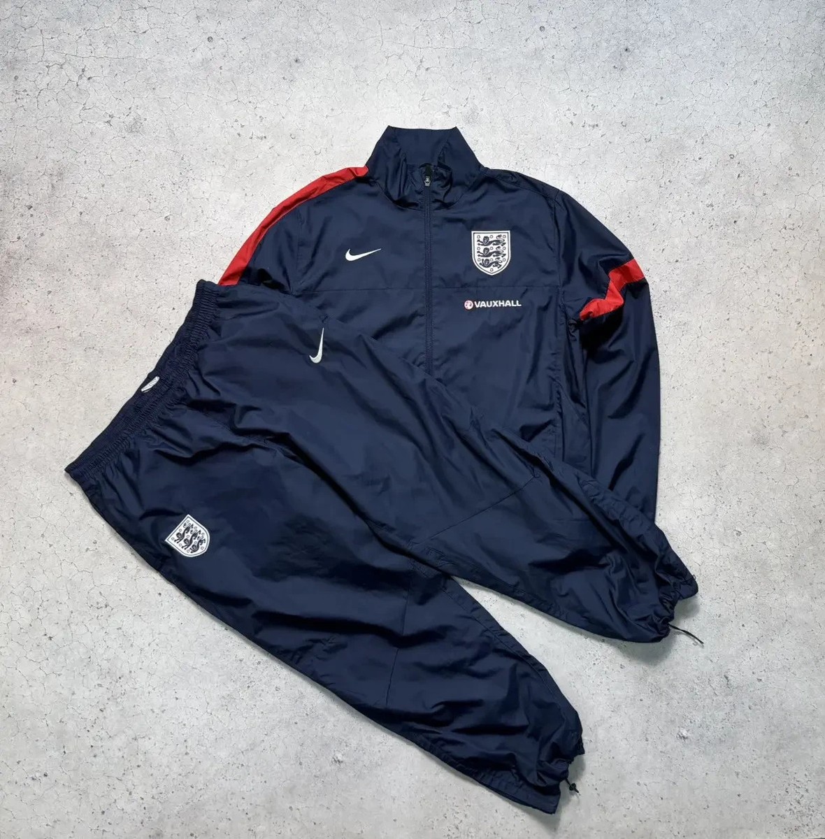 Nike England Team Soccer Nylon Track Suit Jacket Pants Y2K | eBay