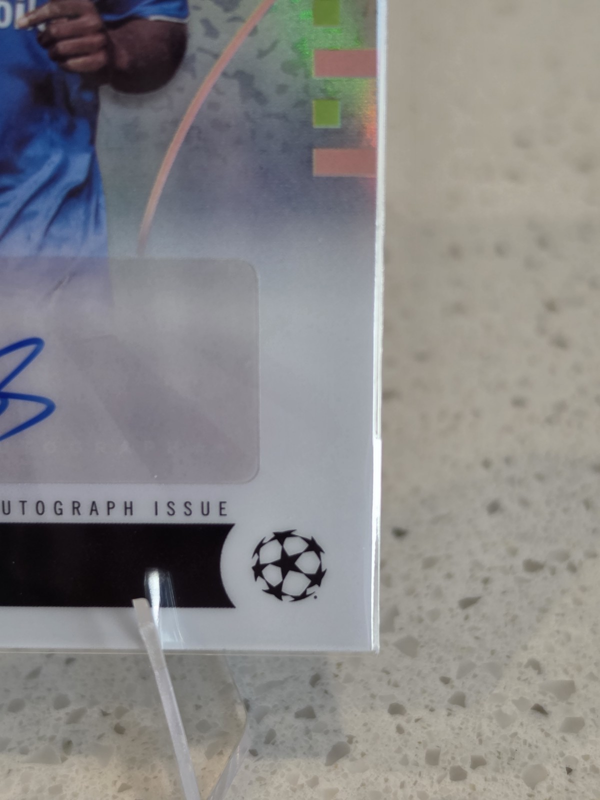 25/26 Topps Finest UEFA Club Competitions Michael Essien Purple SP Auto /75 view 3