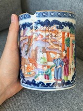 A Fine Chinese Famille Rose Mandarin Tankard, Qianlong Period