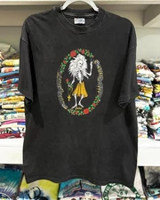 Vintage Grateful Dead 1991 Rosebud T-Shirt Black All size BTH14