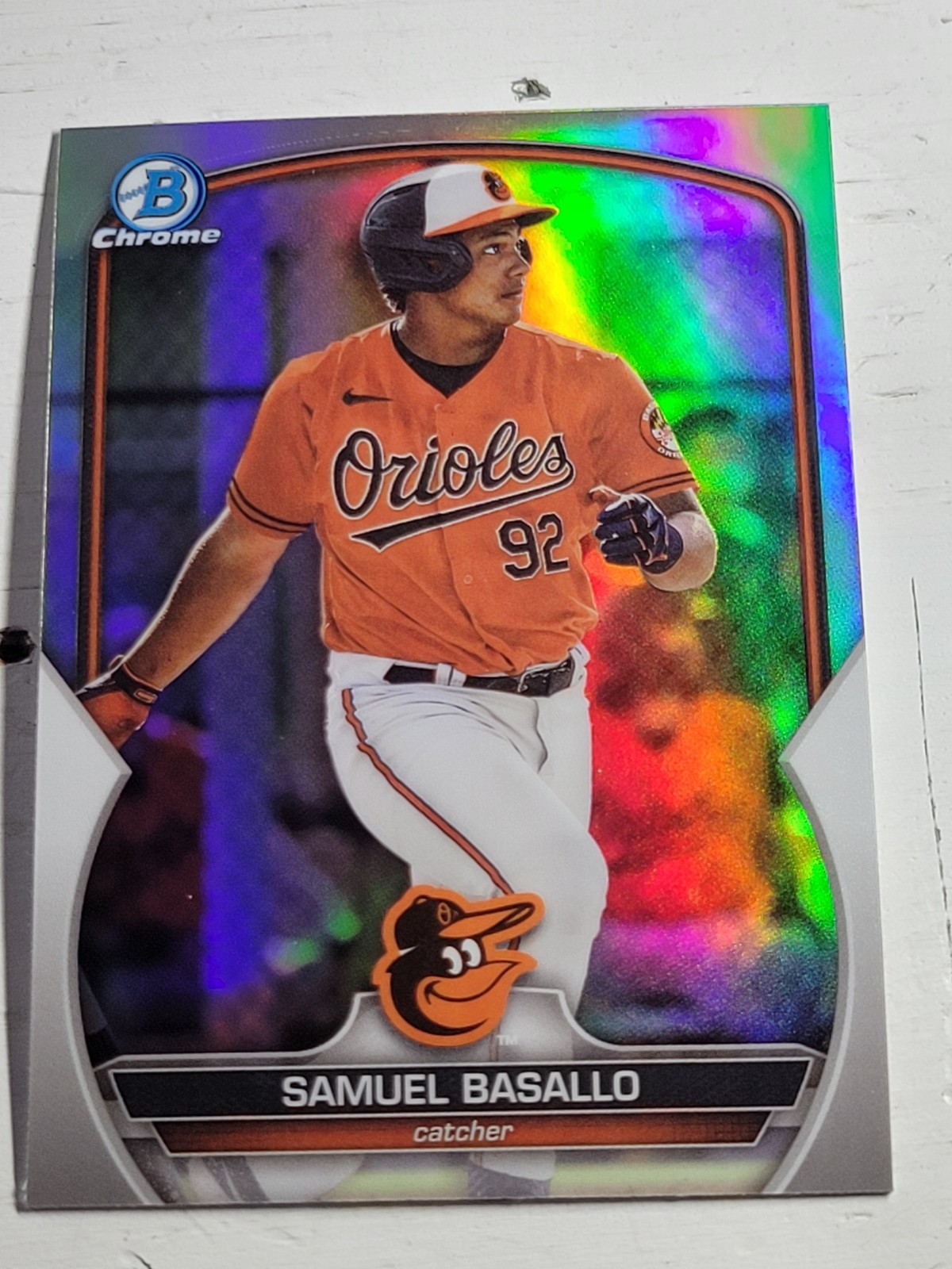 2023 Bowman Draft Chrome Samuel Basallo Rookie Refractor #BDC-179 Orioles Mint