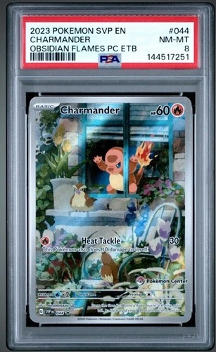 2023 POKEMON SVP EN-SV BLACK STAR PROMO #044 CHARMANDER PSA 8