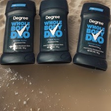 Degree Men  s 72HR Whole Body Deodorant, Ocean Rush - 3 oz 85g 3 Count, New