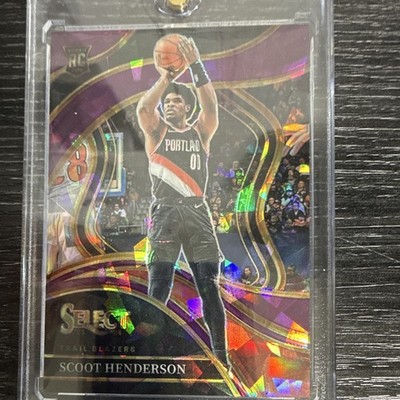 Panini Select 2023-24 Courtside Scoot Henderson RC #269 Purple Cracked Ice /99