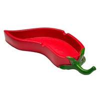 Aschenbecher Peperoni Kunststoff Chili Tischaschenbecher Ascher AußEn Plastik