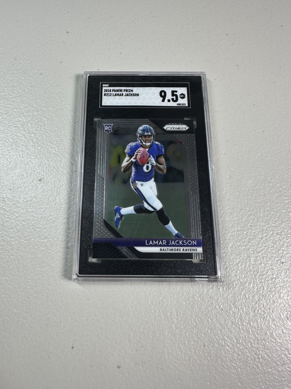 2018 Prizm Lamar Jackson #212 RC SGC 9.5