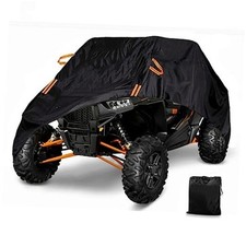 UTV Cover Waterproof Heavy Duty Oxford Cloth All Weather 2-3 Seater Black