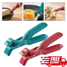 Anti-Scald Bowl Plate Holder Clip – Silicone Pot Gripper Heat Resistant Tongs