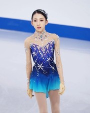 ice figure skating competition dress Gymnastics costume dance Dress dyeing