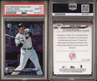 2017 Bowman Chrome Mega Box Purple Refractor Aaron Judge RC Rookie /250 PSA 10