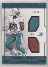2016 Panini National Treasures Red Jersey Number 37/88 Leonte Carroo #39 0z6