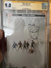 Arthur Adams Remark Sketch of Wolverine on Xmen Blue 20 CGC 9.0