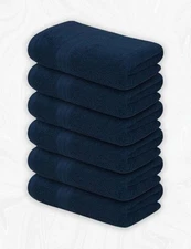 100% Cotton Bath Towels 24x48 Inches – Pack of 6 Medium Size Cotton Towels