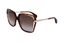 Rag & Bone RNB1059/G/S 086 HAVANA 57/18/145 Women's Sunglasses