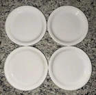 Fiesta White Salad / Dessert / Bread 7.25” Plate JJJD - Set of 4
