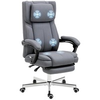 BüRostuhl Mit Massagefunktion, Ergonomischer Schreibtischstuhl Mit Liegefunktion